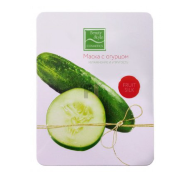 Маска Beauty Style "Увлажнение и упругость" с огурцом / Fruit Silk, 30мл х 7шт