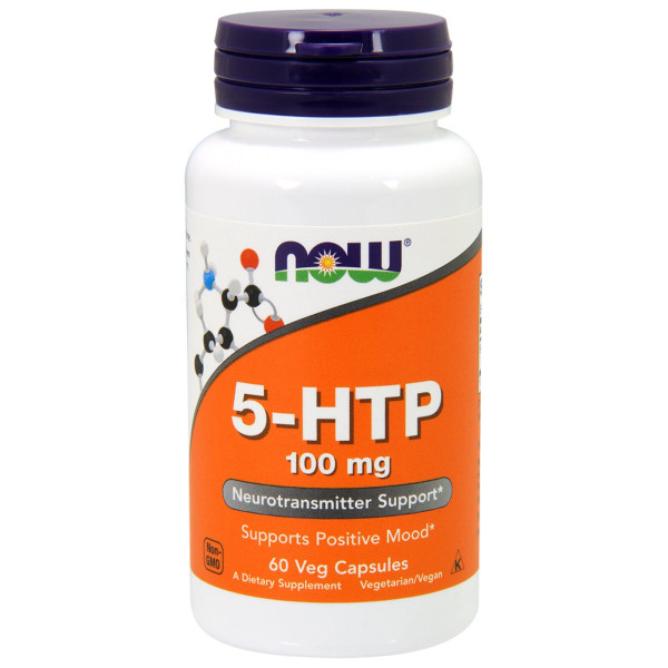 5-HTP 100мг / 60 капс., NOW Foods
