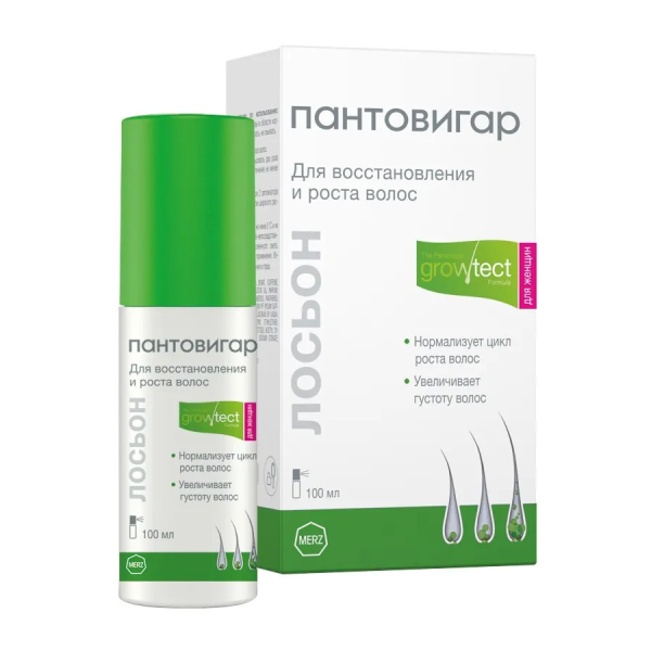Пантовигар лосьон для волос для женщин Growtect Formula, 100 мл