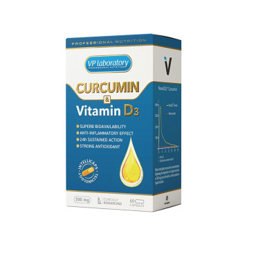 Биологически активная добавка CURCUMIN & VITAMIN D3, 60 капс.