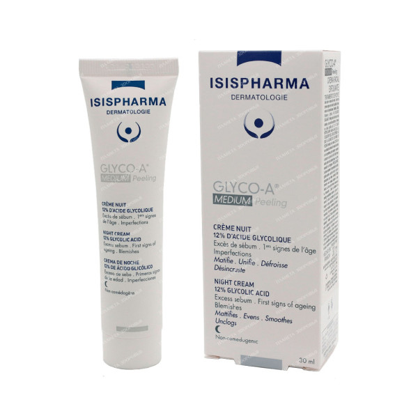 ISISPHARMA GLYCO-A Medium Peeling Ночной крем для пилинга с 12% гликолевой кислотой, 30мл