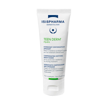 ISISPHARMA TEEN DERM Hydra (Тин дерм Гидра) Крем восстанавливающий увлажняющий при сухости и раздражении проблемной кожи, 40 мл