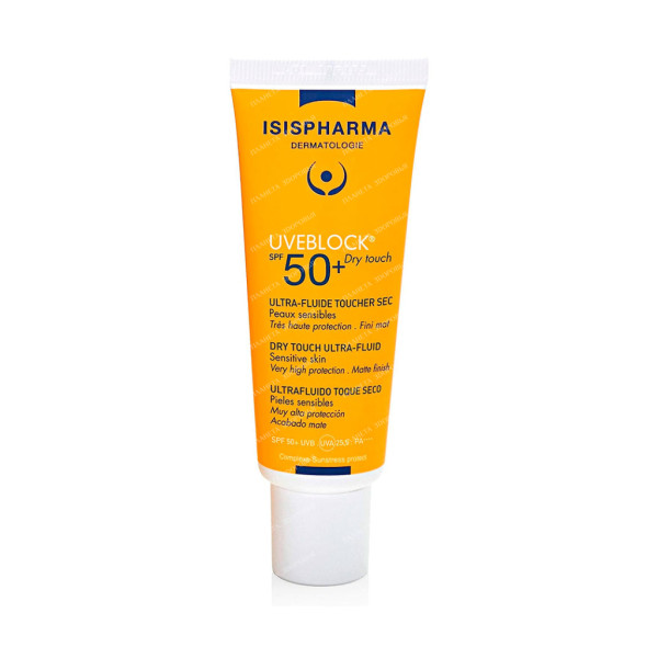 ISISPHARMA UVEBLOCK SPF 50+ Dry Touch Флюид с очень высокой степенью защиты от солнечного излучения "Сухое прикосновение", 40мл
