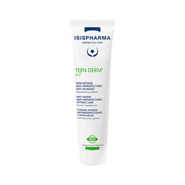 ISISPHARMA TEEN DERM A.Z. Гель-крем для интенсивного ухода за кожей с несовершенствами с азелаиновой кислотой 15%, 30мл
