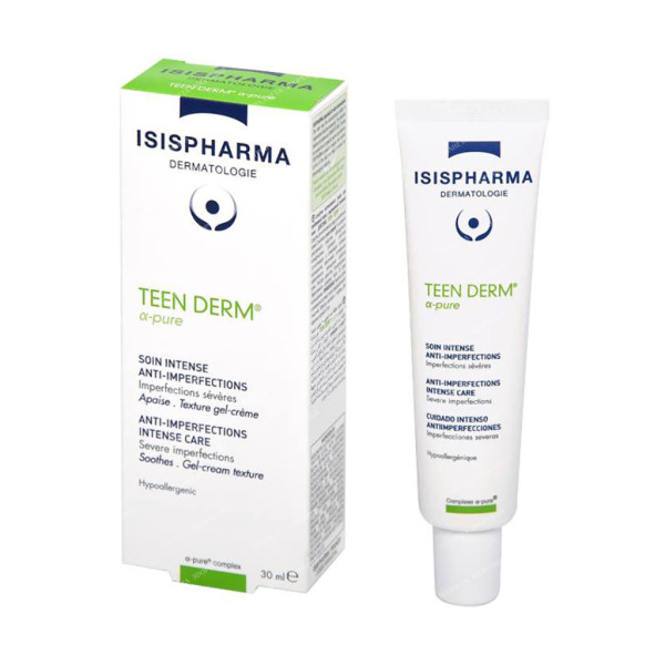 ISISPHARMA TEEN DERM Alpha pure (Тин Дерм Альфа пур)гель-крем интен. ухода за проб. кожей с выс степенью выр-ти,30мл