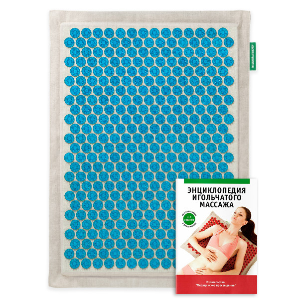 Аппликатор Кузнецова  «Тибетский аппликатор» на мягкой подложке, 41х60 см, синий