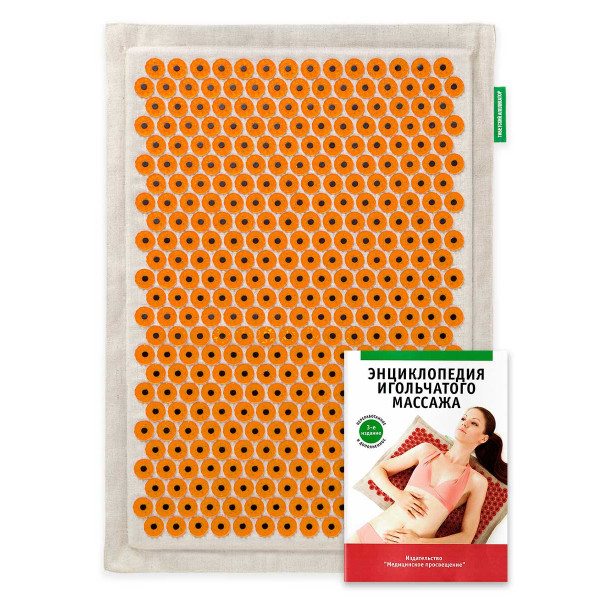 Аппликатор Кузнецова "Тибетский аппликатор магнитный" на мягкой подложке 41х60 см, желтый