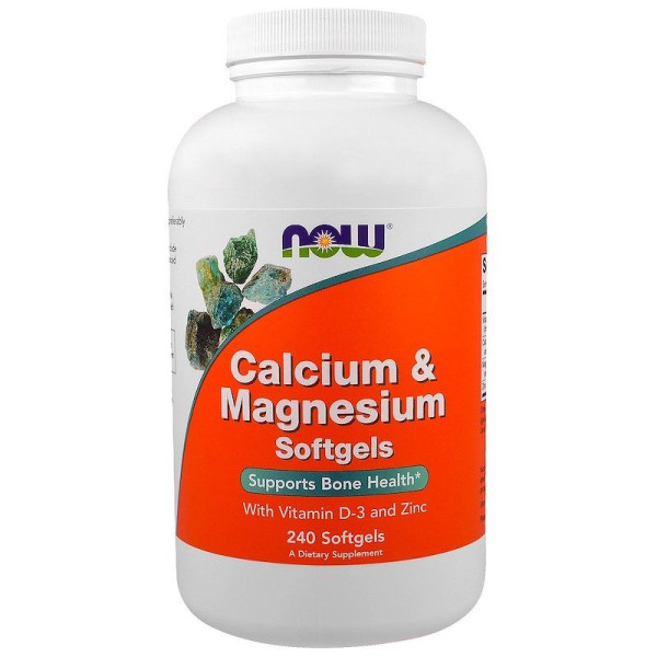 Calcium & Magnesium + D 240 капс., NOW Foods