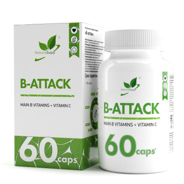 Б-Аттак / Vitamins of group B / 60 капс.