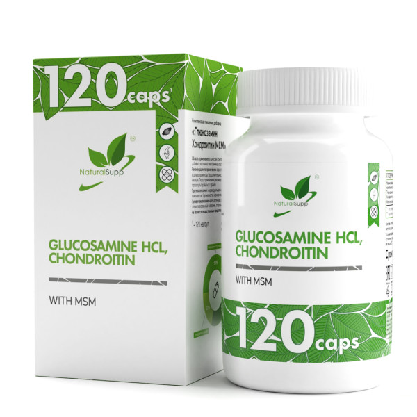 Глюкозамин Хондроитин МСМ / Glucosamine Chondroitin MSM / 120 капс.