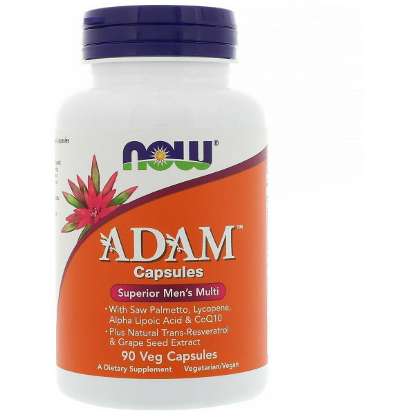 АДАМ 90 V-капс., NOW Foods
