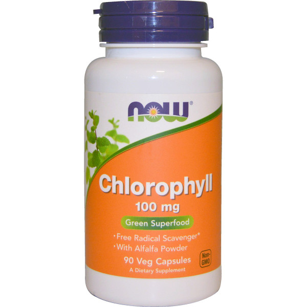 Chlorophyll 100мг/90капс., NOW Foods