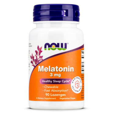 Now Foods Melatonin 3 mg 90 пласт. Now Foods Melatonin 3 mg 90 пласт.