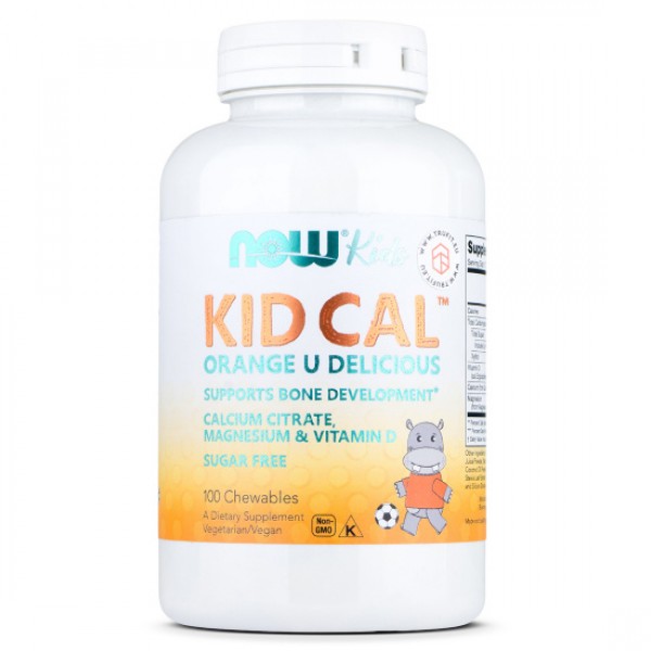 Now Foods Kid Cal (Апельсин) 100 жев. табл.