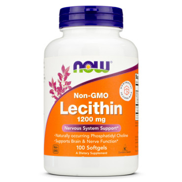 Now Foods Lecithin 1200mg 100 sgels
