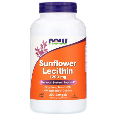 Now Foods Sunflower Lecithin 1200 mg 200 капс.