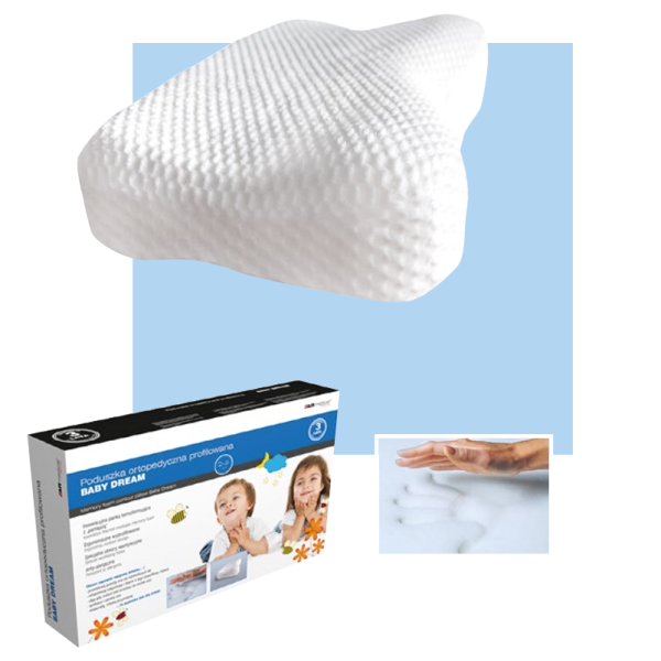 Подушка ортопедическая профилированная 40х26х7 см., MFP-4026 Baby Dream