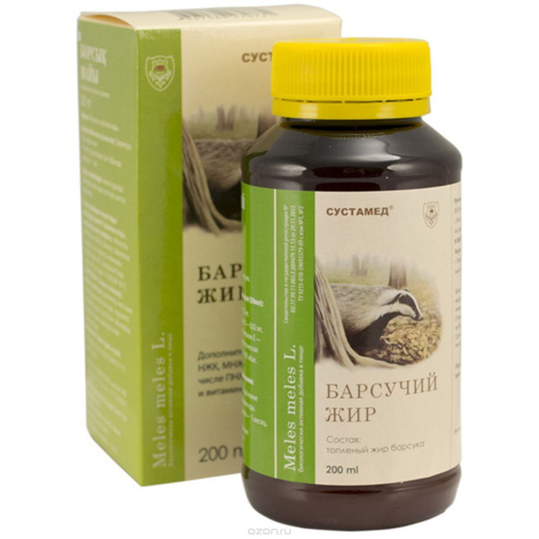 "Барсучий жир" БАД, 100 мл