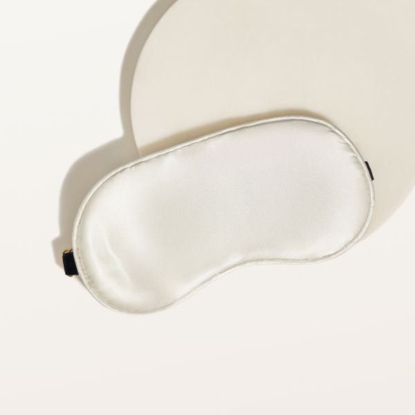 Шелковая маска для сна жемчужный