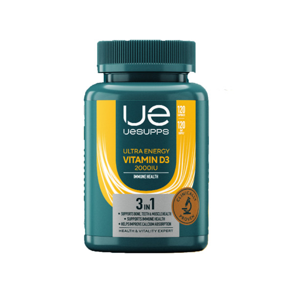Витамин D3 2000МЕ от UESUPPS (120 шт)
